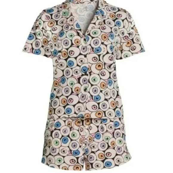 Tik Tok Halloween Eyeball Pajama Set - Picture 2 of 7